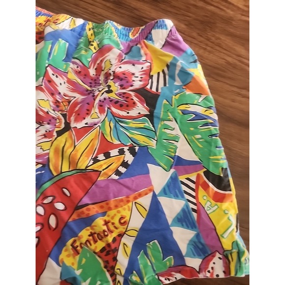 Vintage 90s Club Caribe Hawaii Floral Tropical Print Shorts Medium - Picture 5 of 7